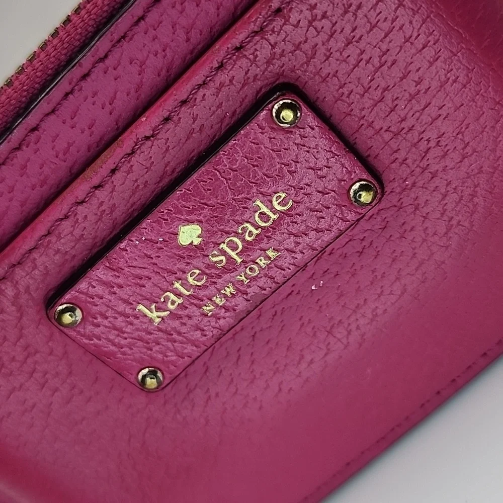 Kate Spade Fuchsia Leather Card Holder/Case‎